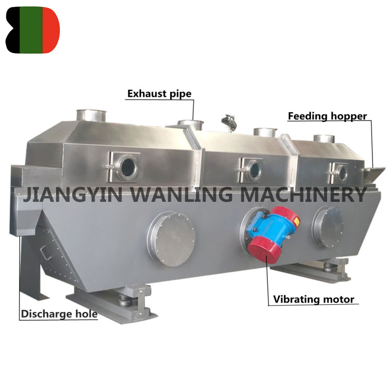 ZG Industrial Horizontal Type Vibrating Fluid Bed Dryer Machine